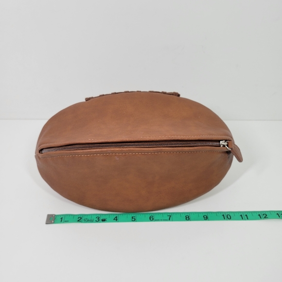Osprey Graeme Ellisdon Brown Faux Leather Football Toiletry Travel Bag - Picture 4 of 6